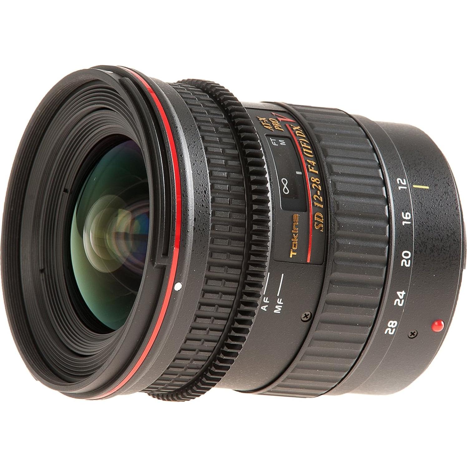 Lente Tokina AT-X Pro DX 12-28mm f/4.0 para Canon