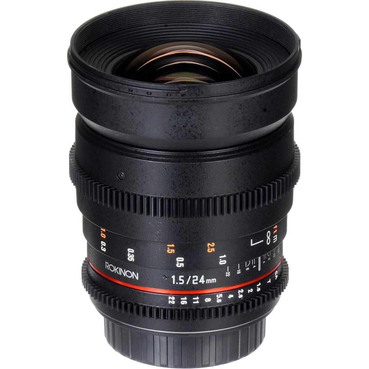 Lente Cine Rokinon 24mm T1.5 Gran Angular para Nikon
