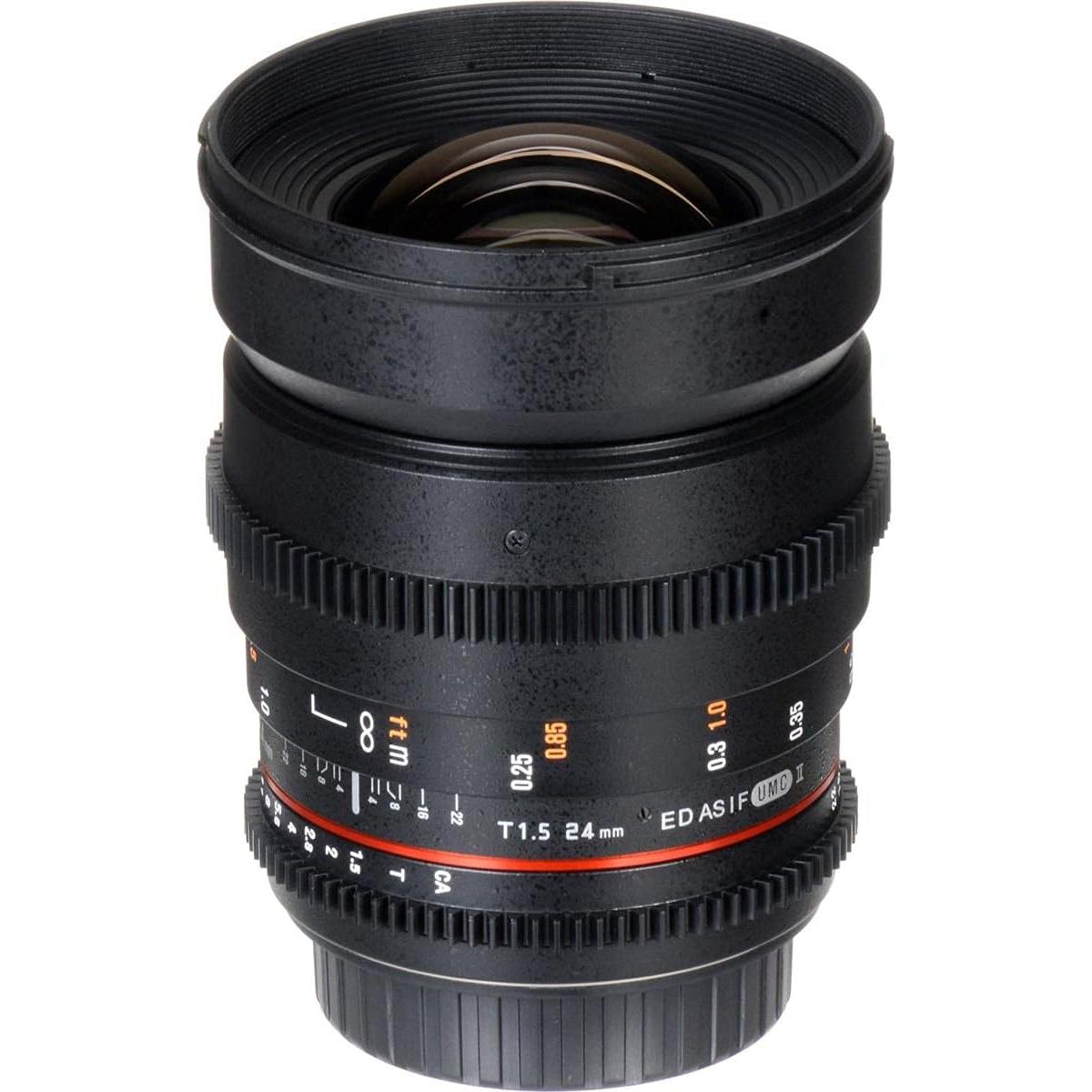Lente Cine Rokinon 24mm T1.5 Gran Angular para Nikon