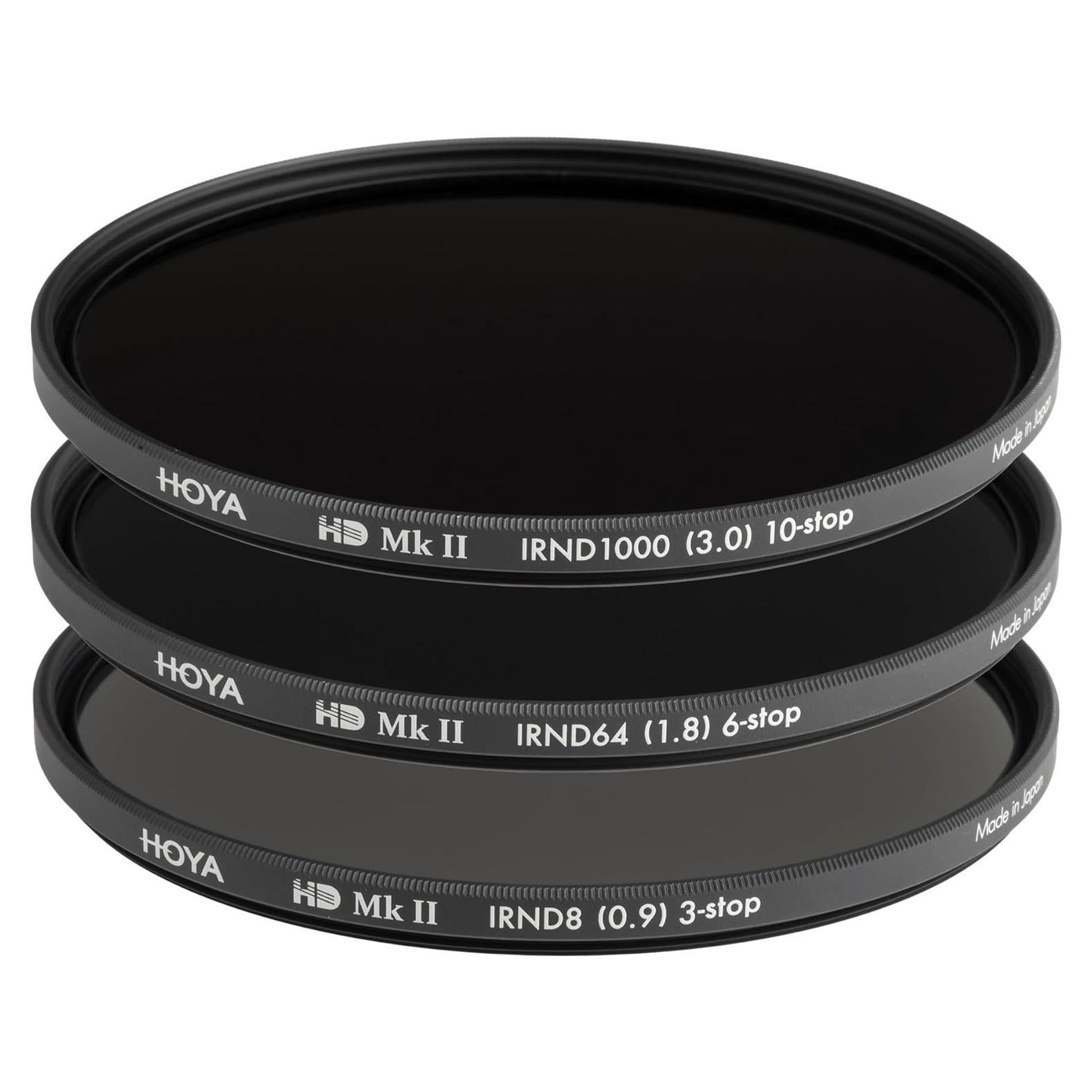 Kit de Filtros HOYA HD Mk II IRND 62mm - ND8, ND64, ND1000