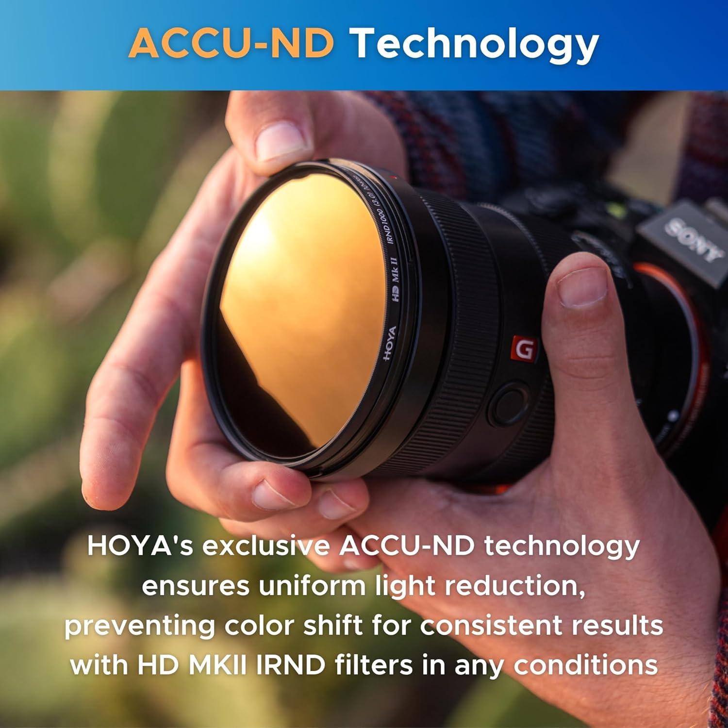 Kit de Filtros HOYA HD Mk II IRND 62mm - ND8, ND64, ND1000