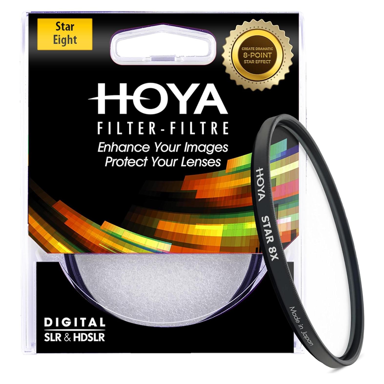 Filtro de Estrella Hoya 67 mm X8 para Cámara DSLR - Efecto 8 Rayos