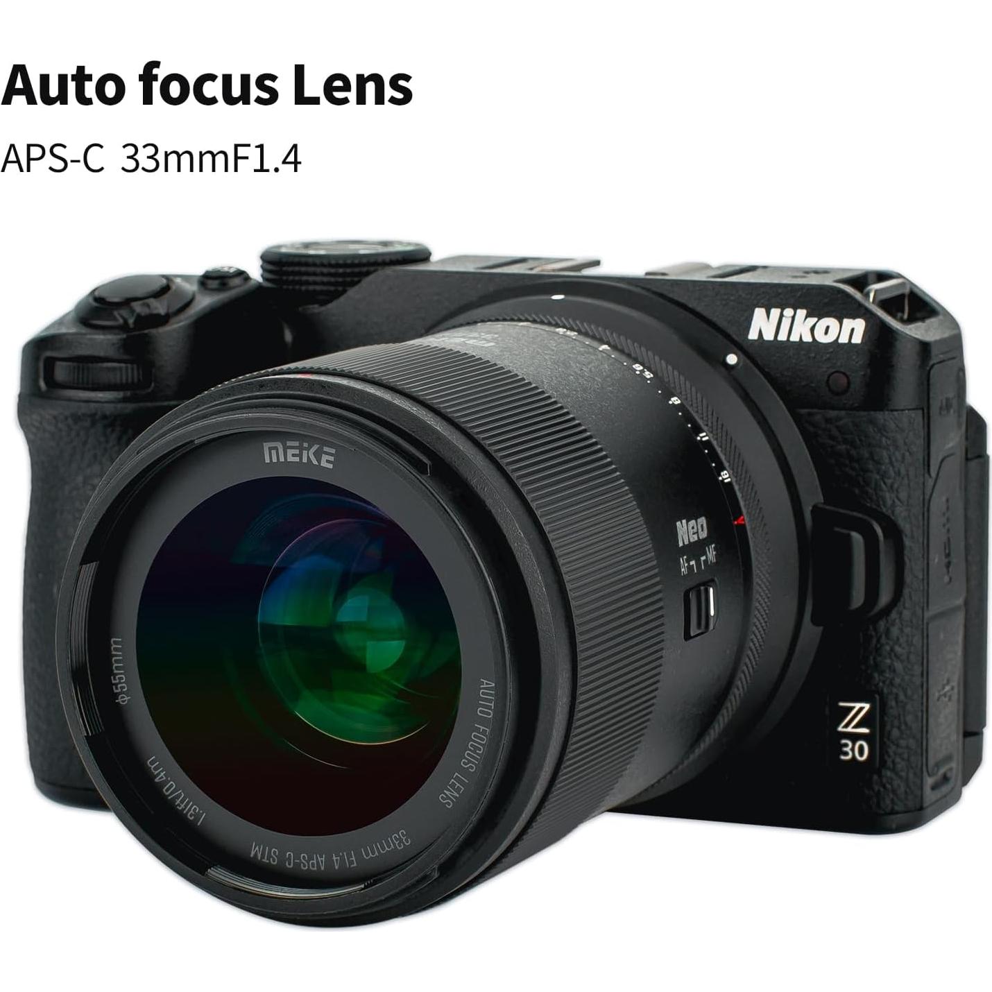 Lente Meike 33mm F1.4 AF Gran Angular para Nikon Z APS-C
