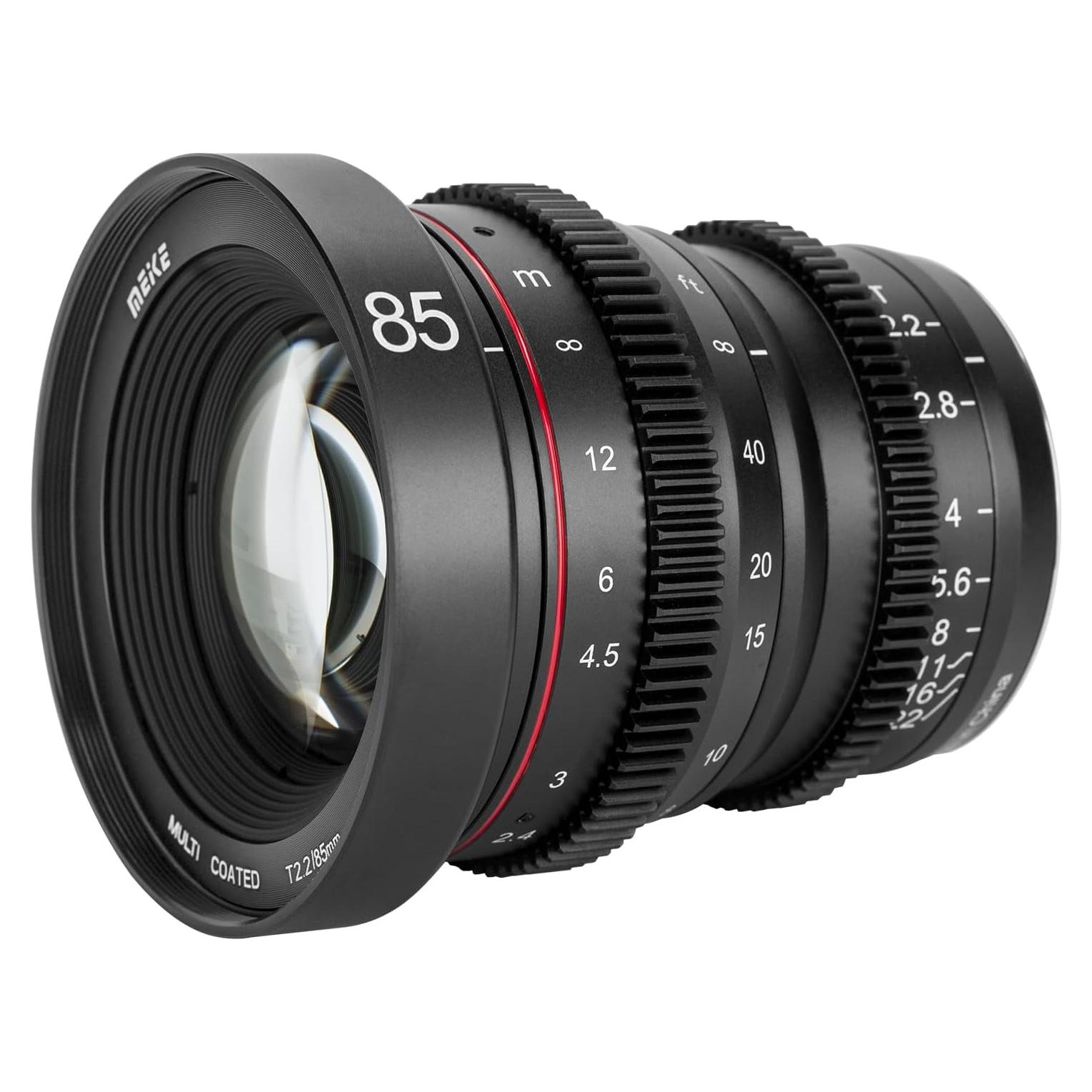Lente Cine MEKE 85mm T2.2 Manual Micro Cuatro Tercios