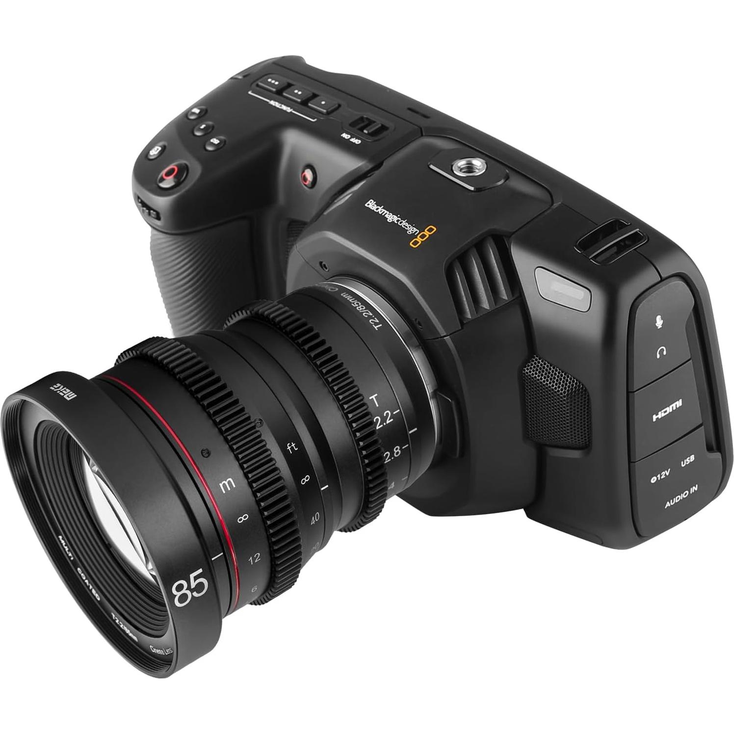 Lente Cine MEKE 85mm T2.2 Manual Micro Cuatro Tercios