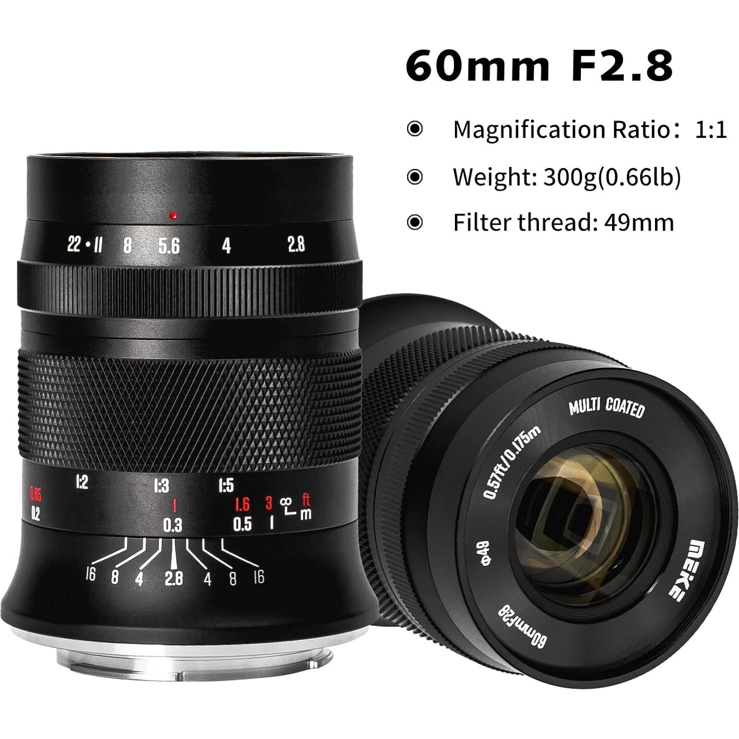 Lente Macro Meike 60mm F2.8 Manual para Canon RF-Mount