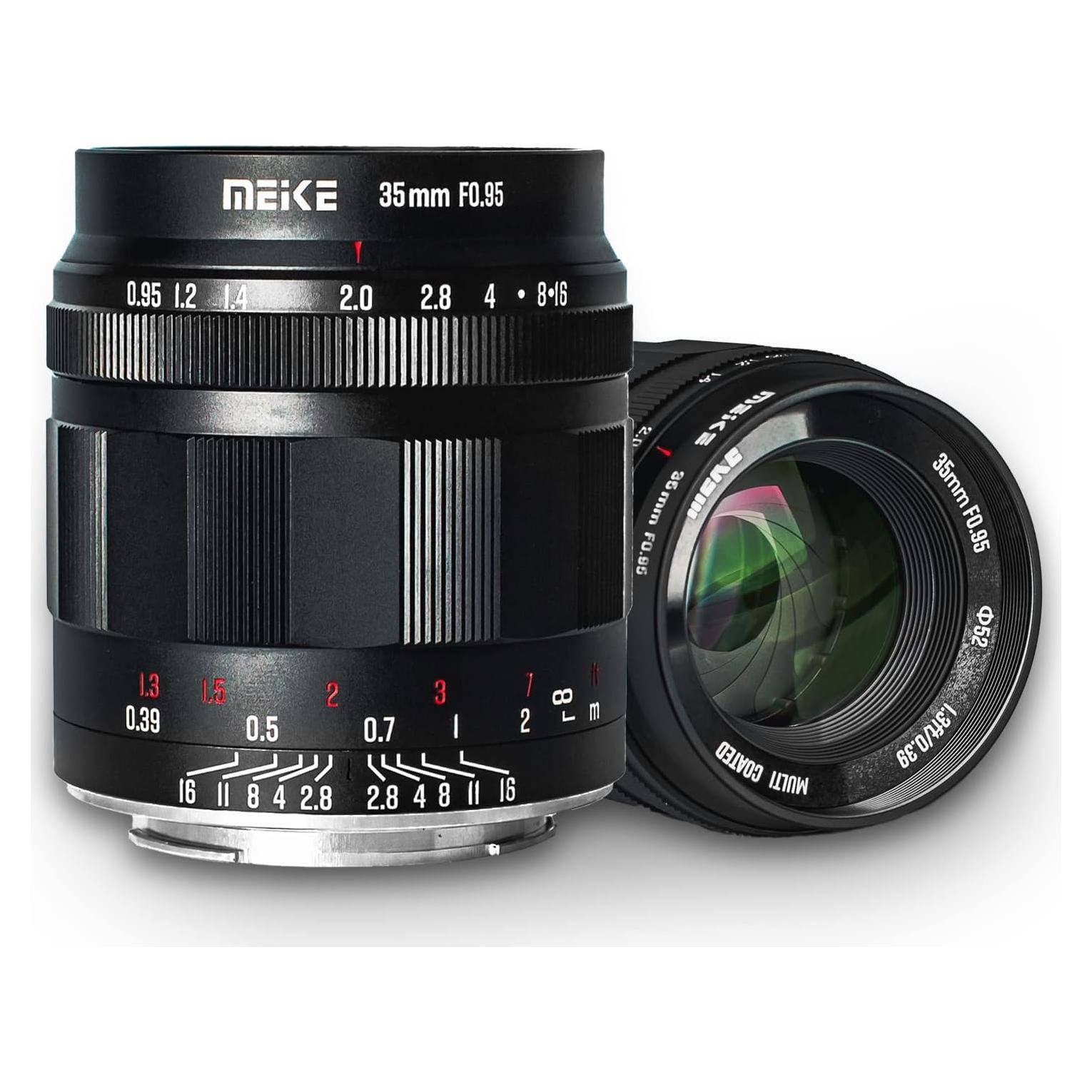 Lente Fija Meike 35mm f/0.95 RF para Canon EOS-R R5 R6