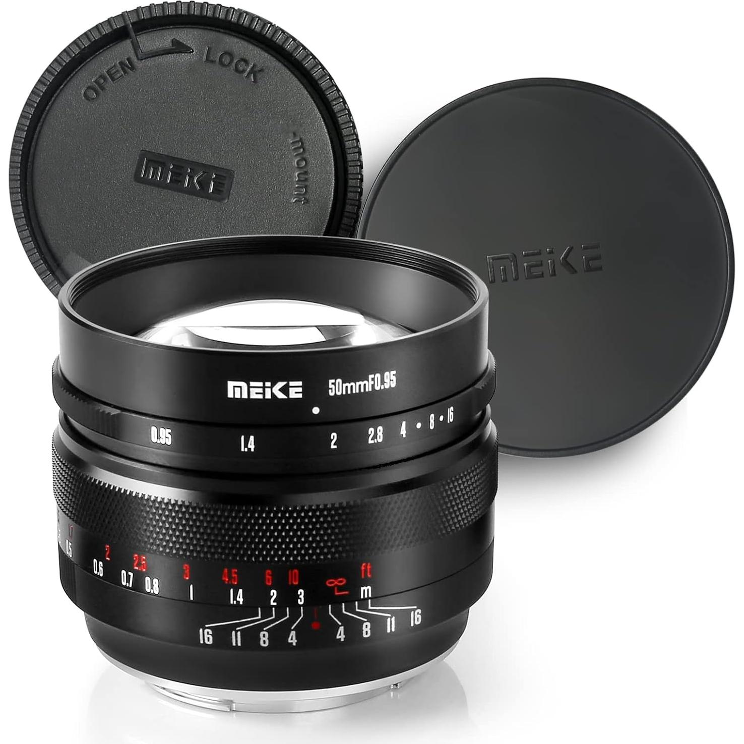 Lente Meike 50mm f0.95 Manual para Canon RF - APS-C