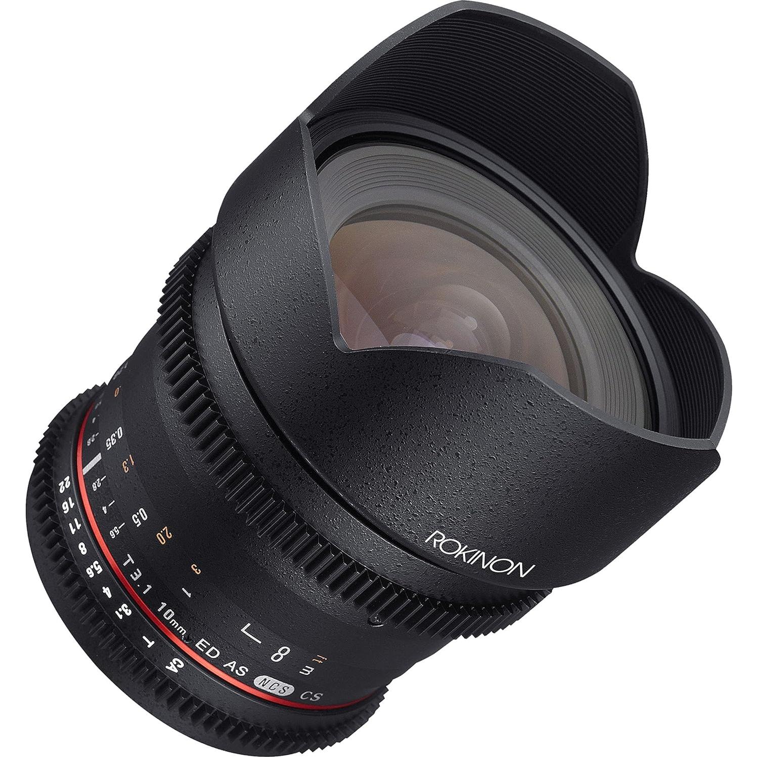 Lente Gran Angular Rokinon DS 10mm T3.1 para Canon EF-S