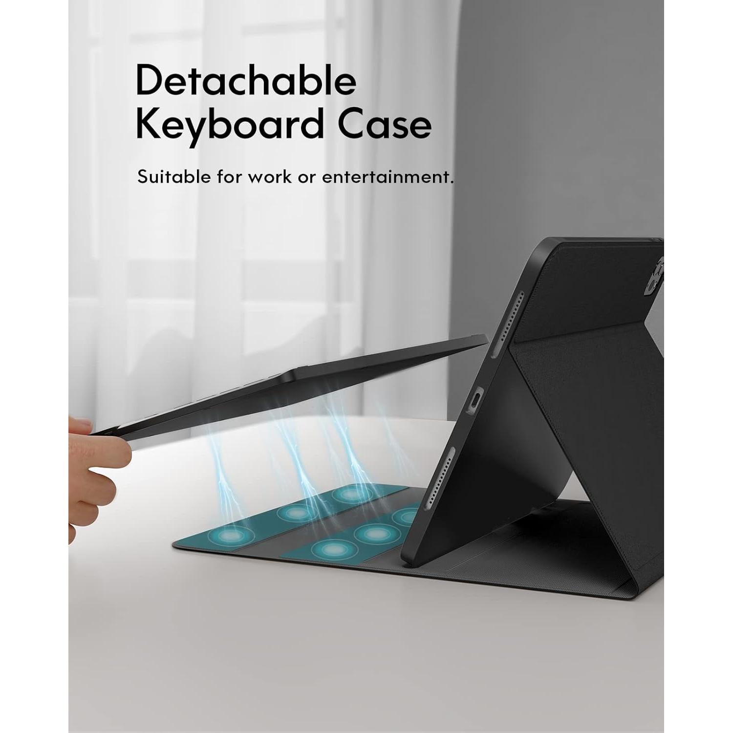 Funda Teclado Inalámbrico CHESONA para iPad Air 11" Negro