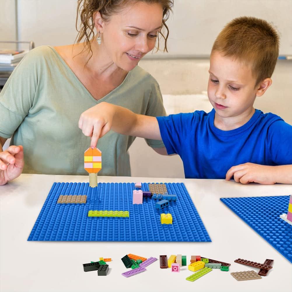 Base de Placas Lekebaby 10 cm x 10 cm Paquete de 6 Azul