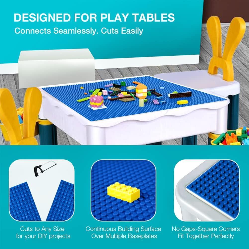 Base de Placas Lekebaby 10 cm x 10 cm Paquete de 6 Azul