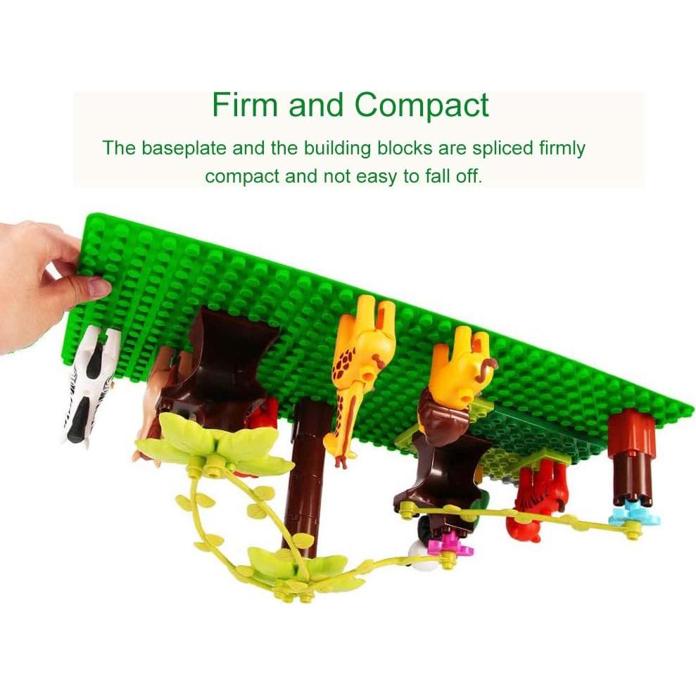 Placas Base Lekebaby 6 Piezas 25,4 cm Verde Azul Blanco