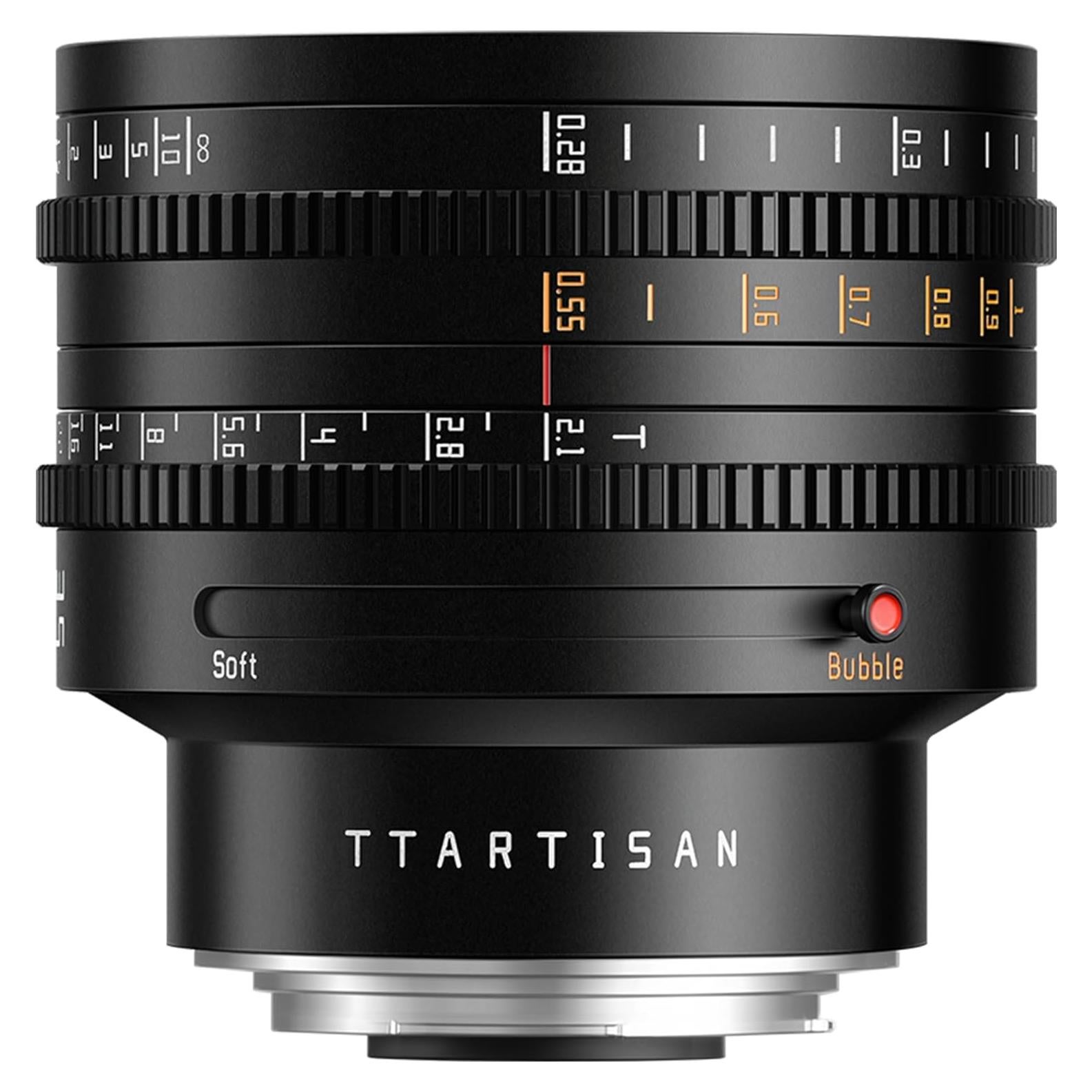 Lente Cine TTArtisan 35mm T2.1 Dual Bokeh para Canon RF