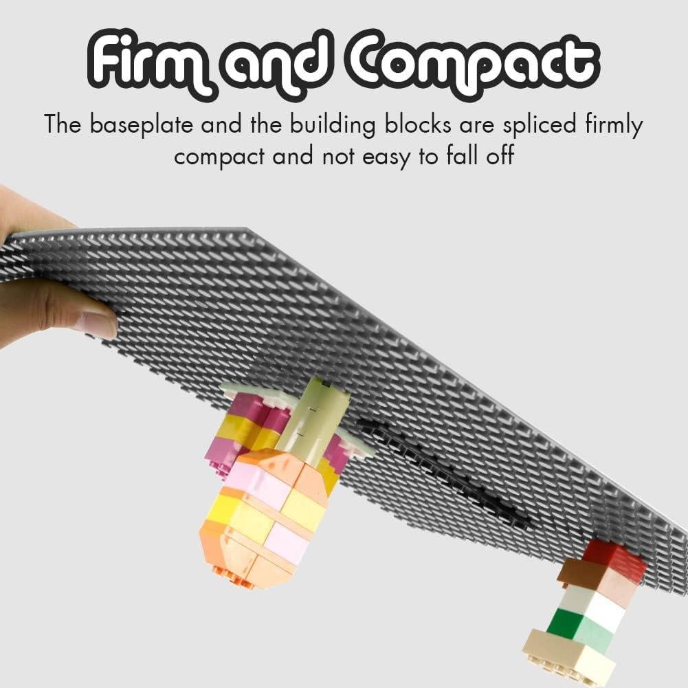 Placas Base Lekebaby 10 cm x 10 cm Paquete de 6 Gris