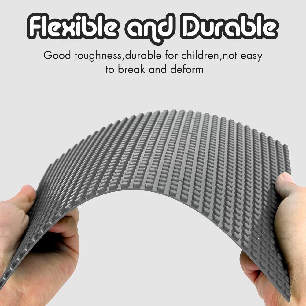 Placas Base Lekebaby 10 cm x 10 cm Paquete de 6 Gris