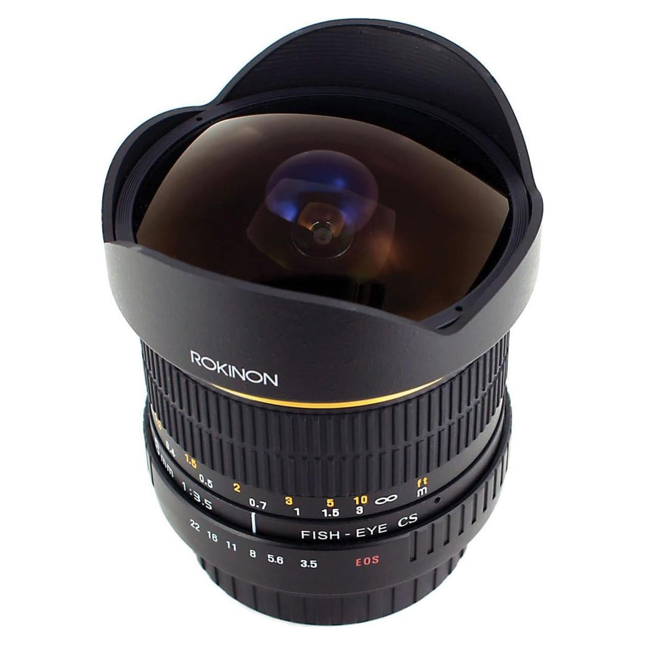 Lente Ojo de Pez Rokinon 8mm F3.5 para Canon - 180°