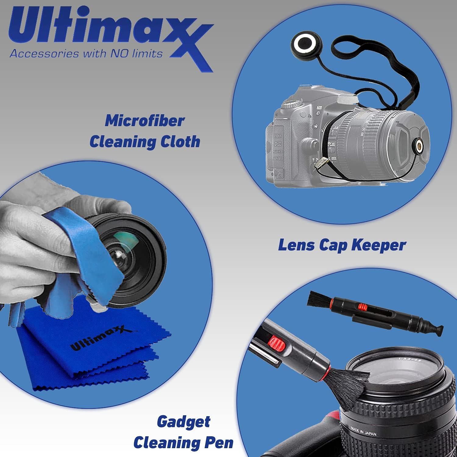 Kit de Accesorios de Lente Ultimaxx 58MM Telefoto 2.2X y Gran Angular 0.43X