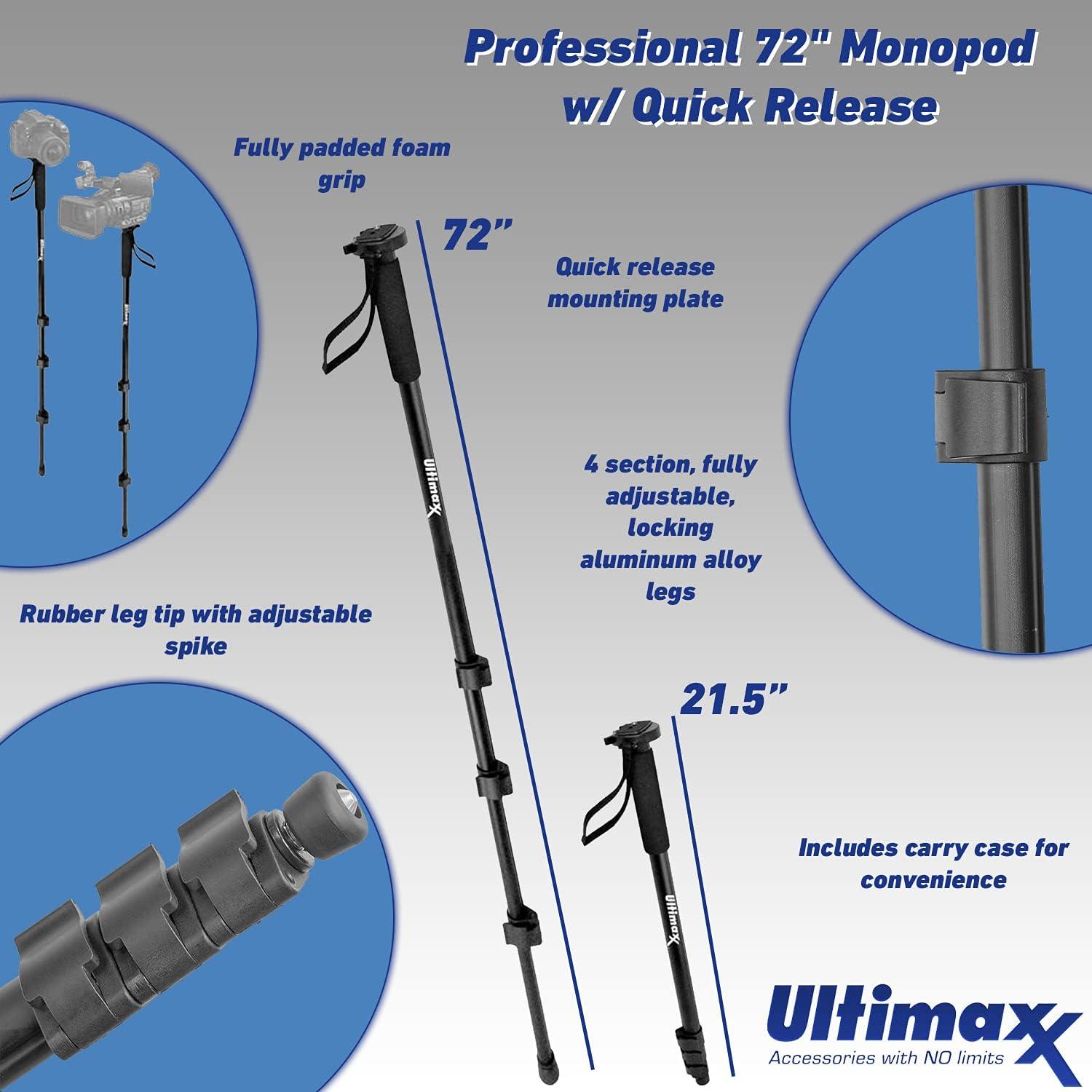 Kit de Accesorios Ultimaxx 49mm para Canon EOS M - Incluye Lentes y Filtros