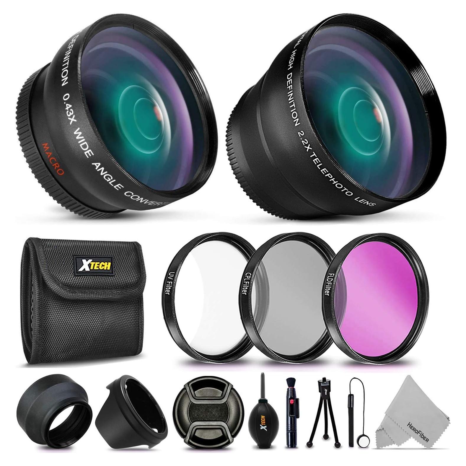 Kit de Accesorios Canon EOS Rebel - Filtros de Lente 58mm