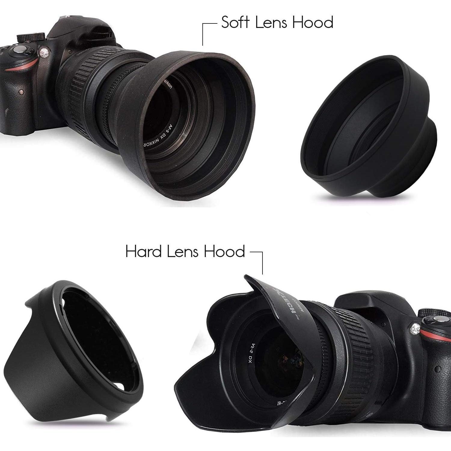 Kit de Accesorios Canon EOS Rebel - Filtros de Lente 58mm