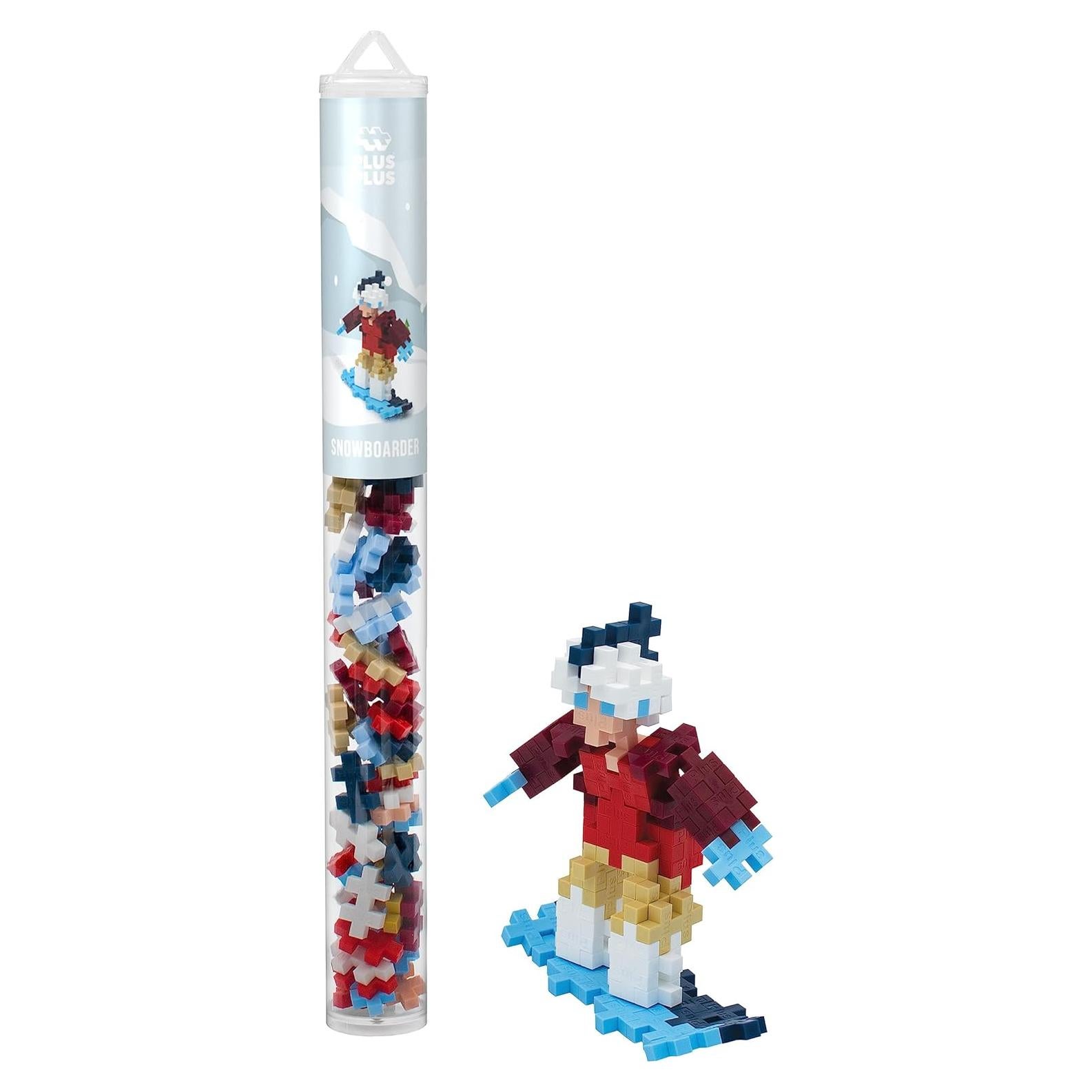 Set de Construcción Plus Plus Tubo Snowboarder 70 Piezas