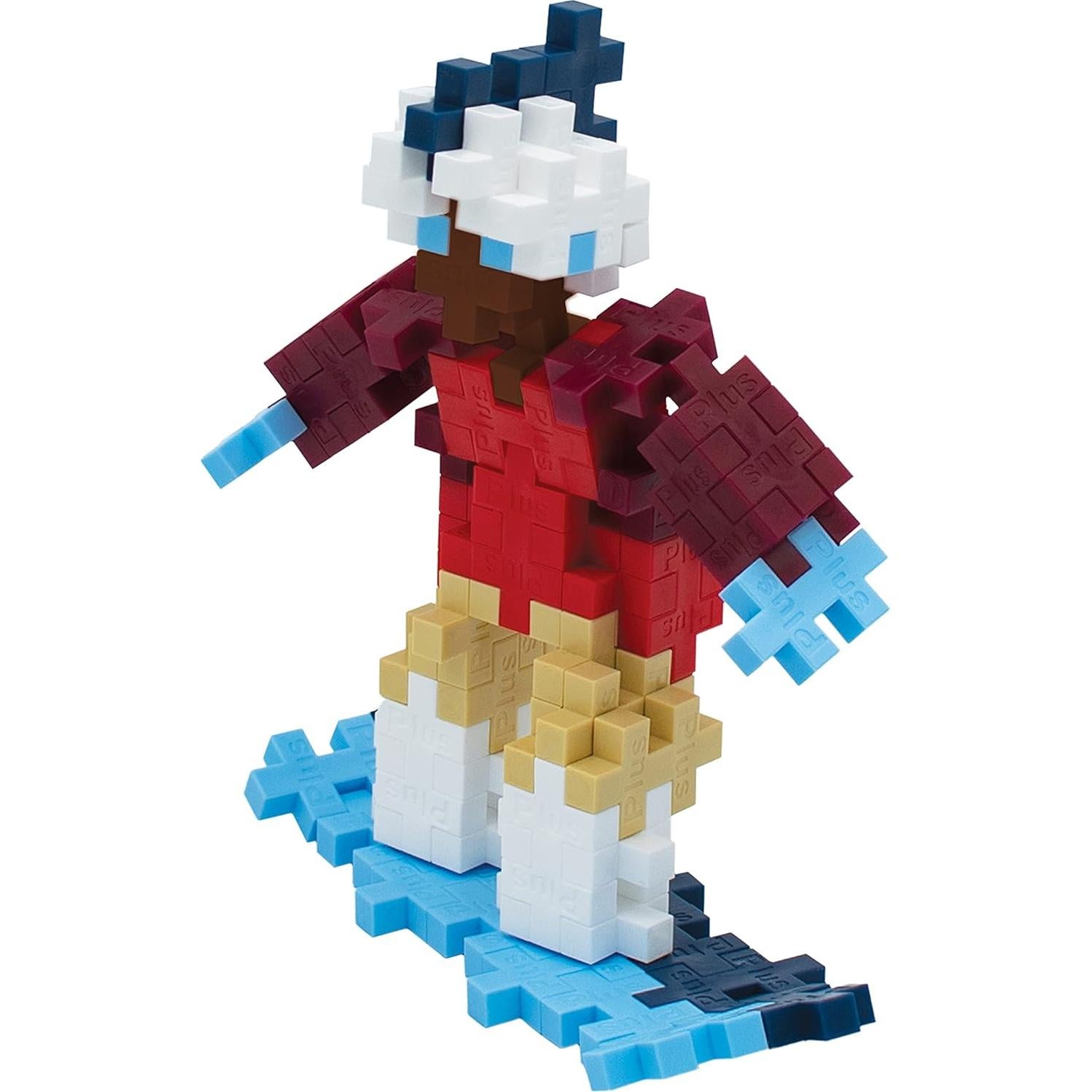 Set de Construcción Plus Plus Tubo Snowboarder 70 Piezas