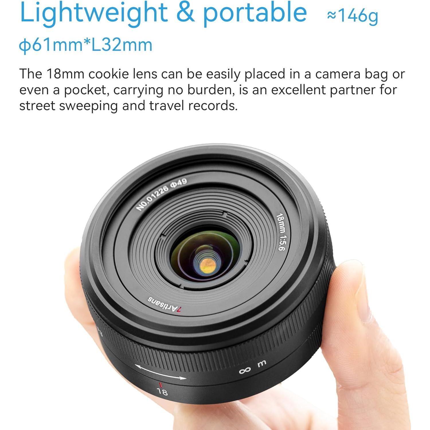 Lente 7artisans 18mm F5.6 Ultra Ligera para Nikon Z