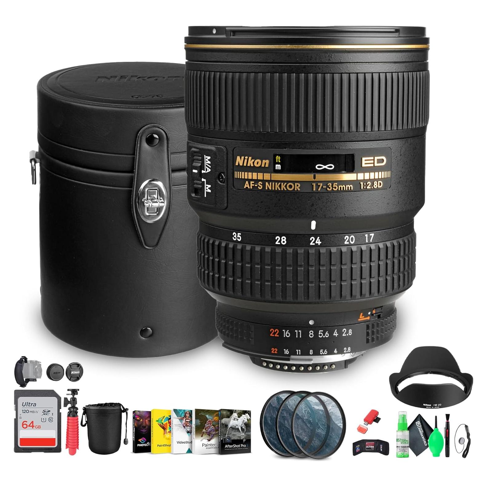 Lente Nikon AF-S Zoom Gran Angular 17-35mm f/2.8D IF-ED + Accesorios