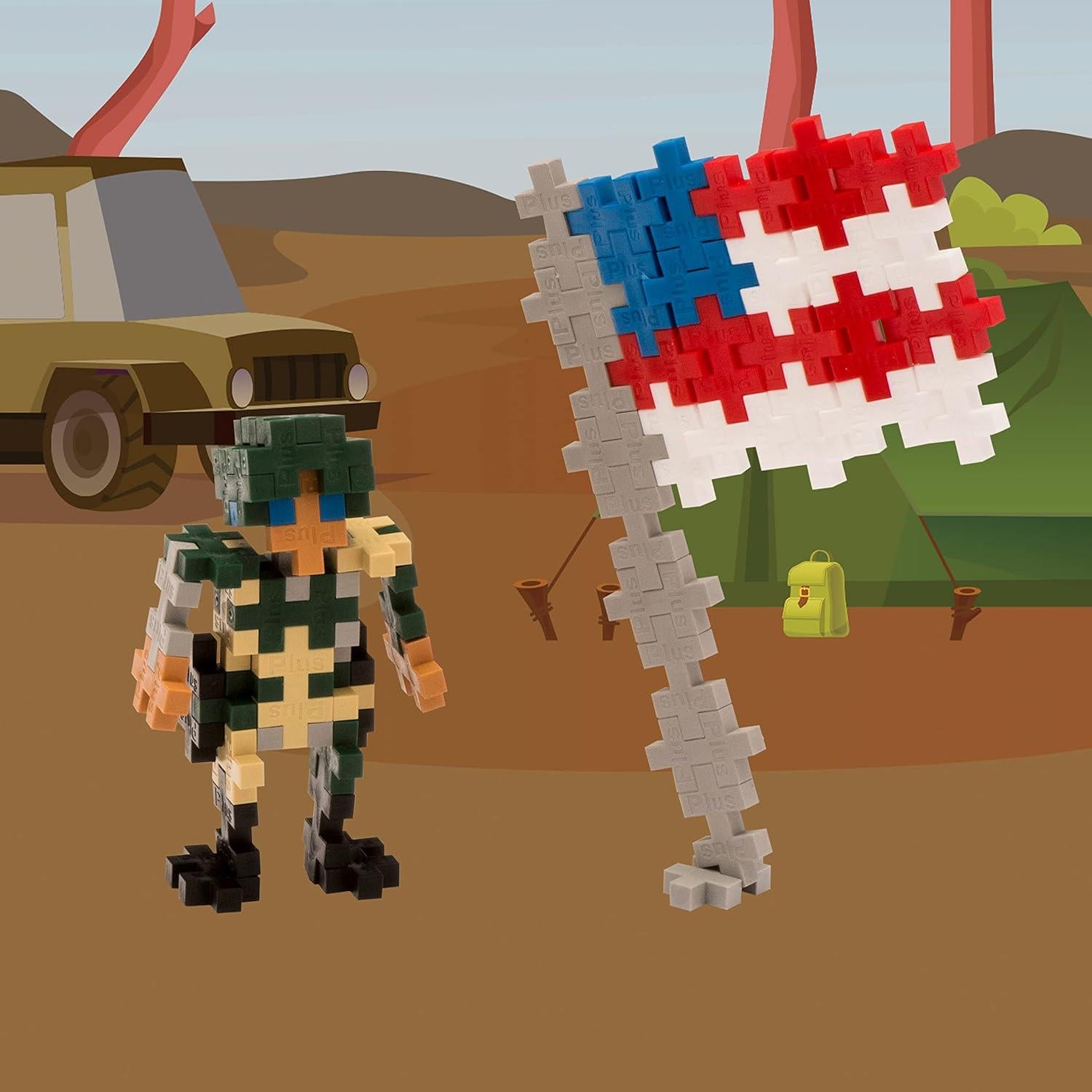 Juego de Bloques Plus Plus Mini Creador Militar 70 Piezas