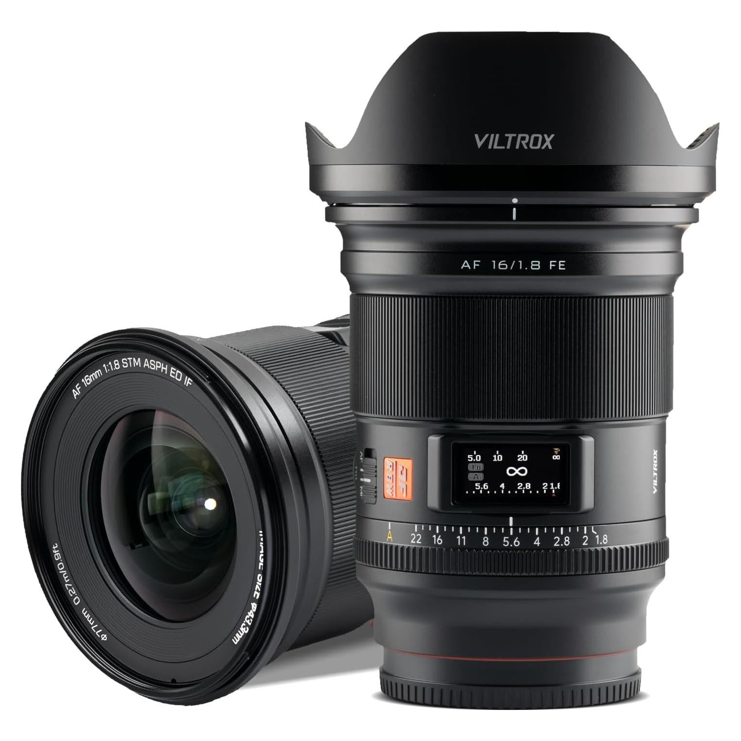 Lente VILTROX 16mm F1.8 Autofocus para Cámaras Sony E-Mount