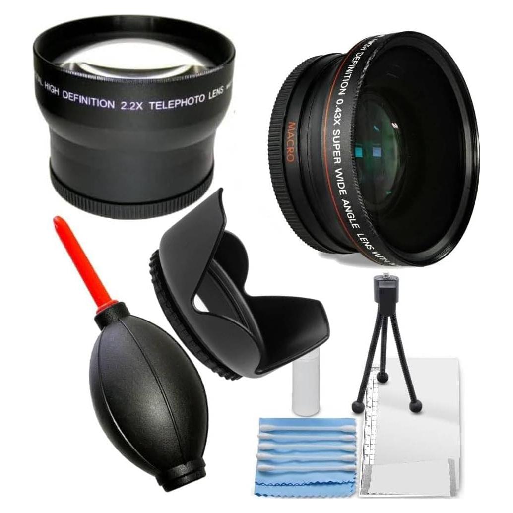 Kit Lente Gran Angular 55mm y Telefoto 2.2X para Sony FDR-AX53