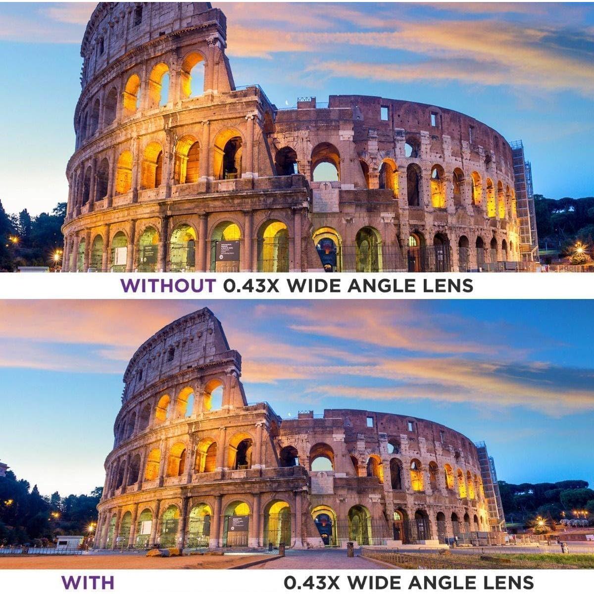 Kit de Lentes 52MM para Sony FDR-AX33: Gran Angular, Ojo de Pez y Telefoto