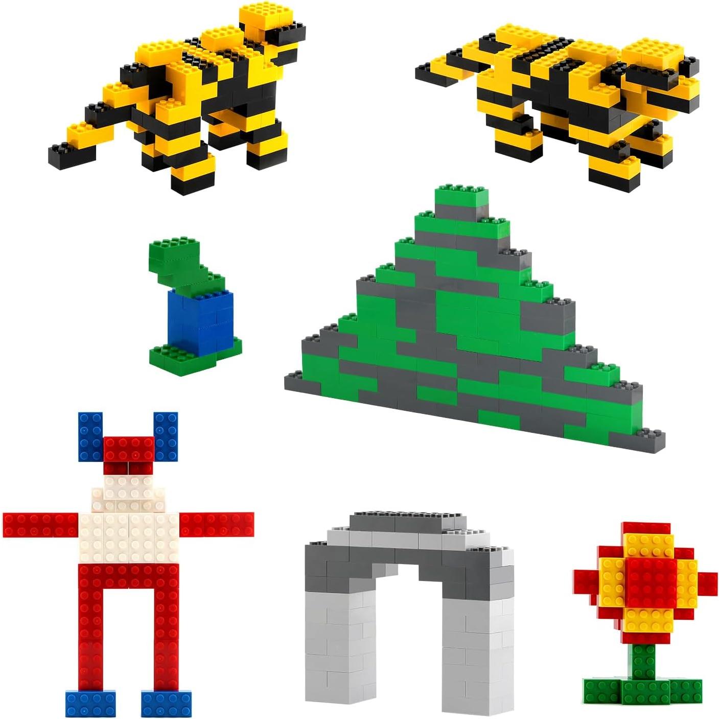 100 Piezas Bloques de Construcción Amarillos Feleph 2x4