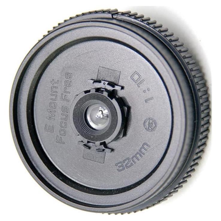 2023 ABS Body Cap Lens 32MM F10 Pancake Lens Wide Angle Ultra Thin Focus Free for Sony (E Mount) Spare Part Accessory