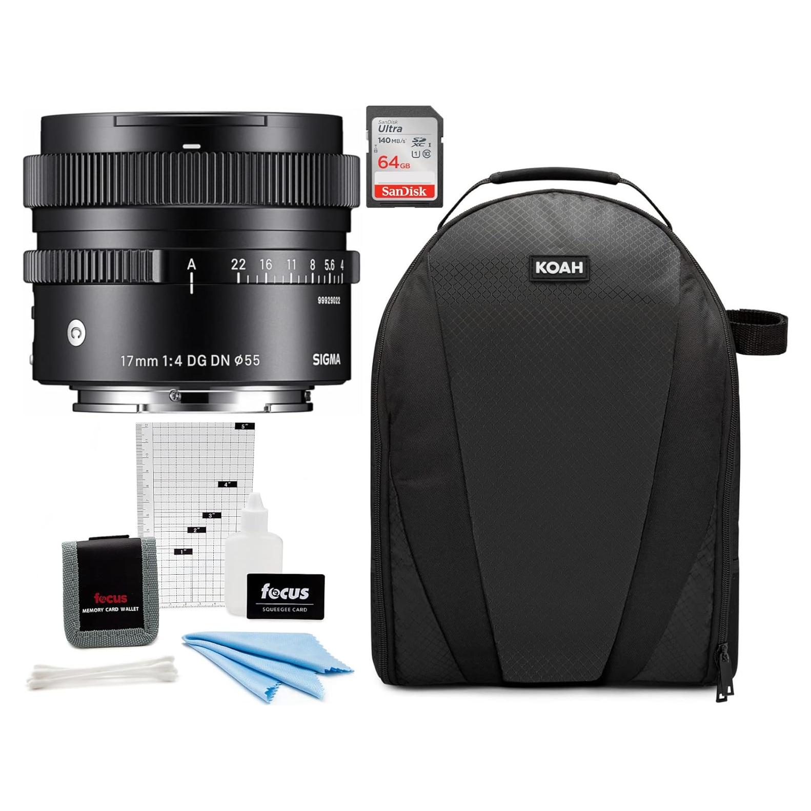 Lente Ultra Gran Angular Sigma 17mm F4 DG DN para Sony E