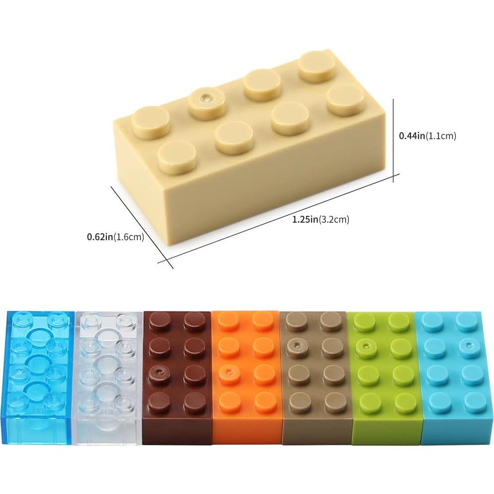 Ladrillos 2x4 Feleph 320 Piezas Multicolor Juego Creativo