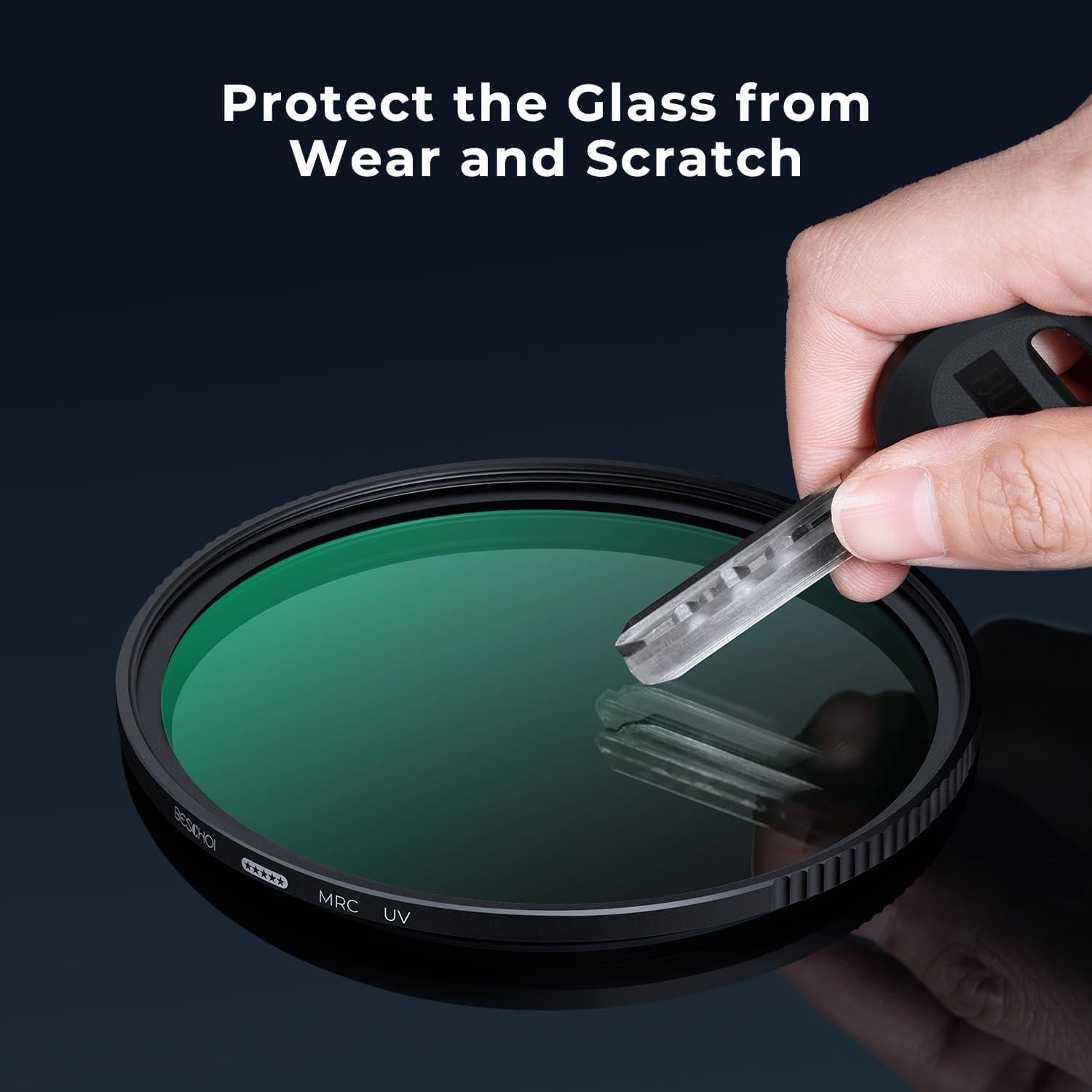 Filtro UV de Protección Beschoi 72mm - Vidrio Óptico HD