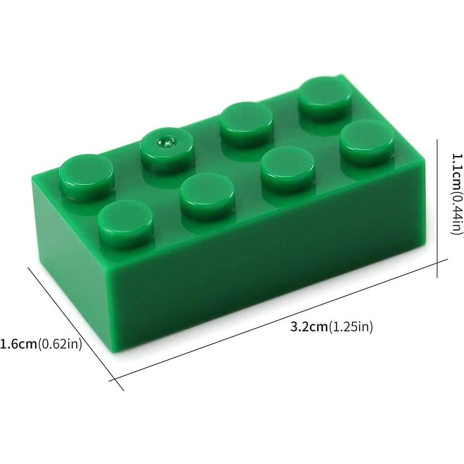 Bloques de Construcción Feleph 320 Piezas Verde 2x4