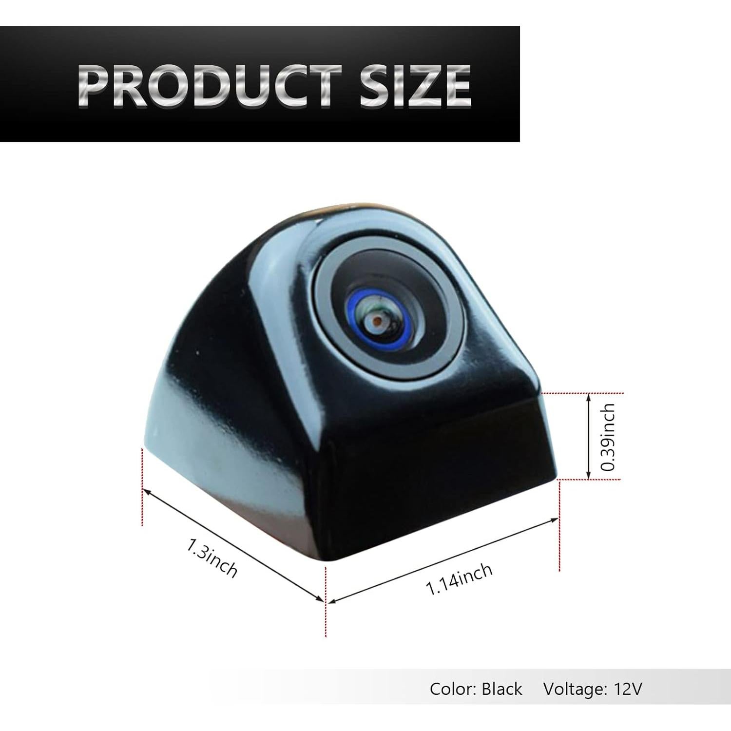 Cámara de Respaldo QODOLSI QOSXT1000BL, Impermeable HD 170°