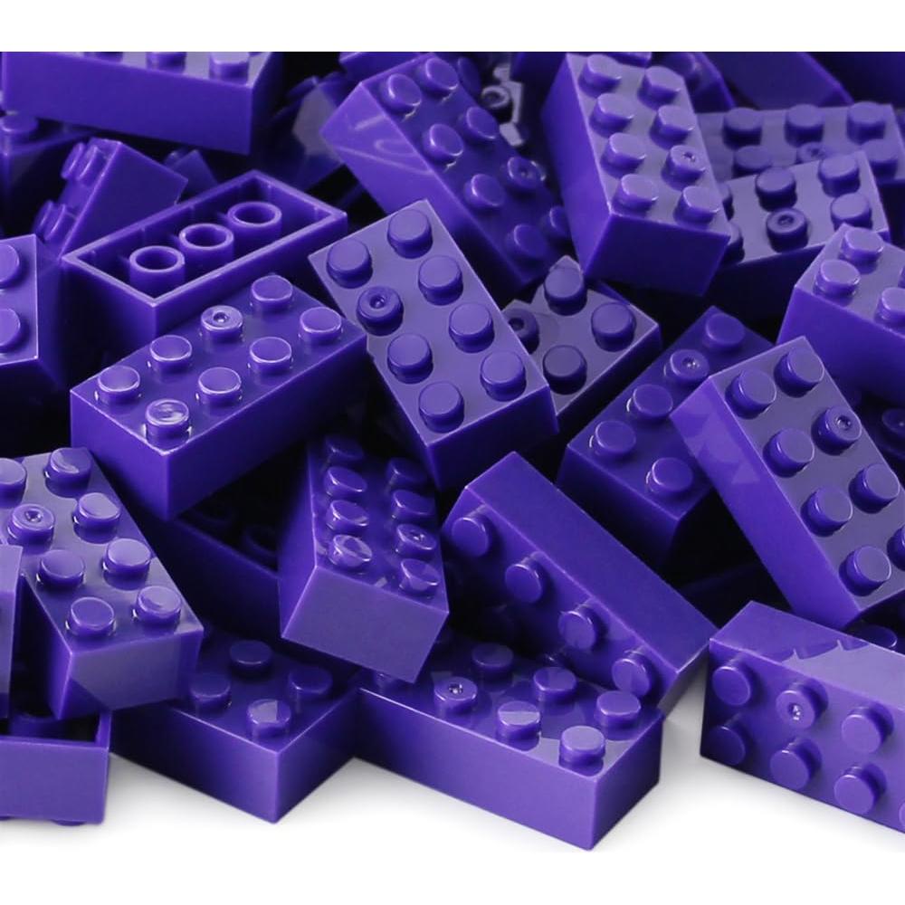 Ladrillos 2x4 Morados Oscuros Feleph 100 Piezas Kit Creativo