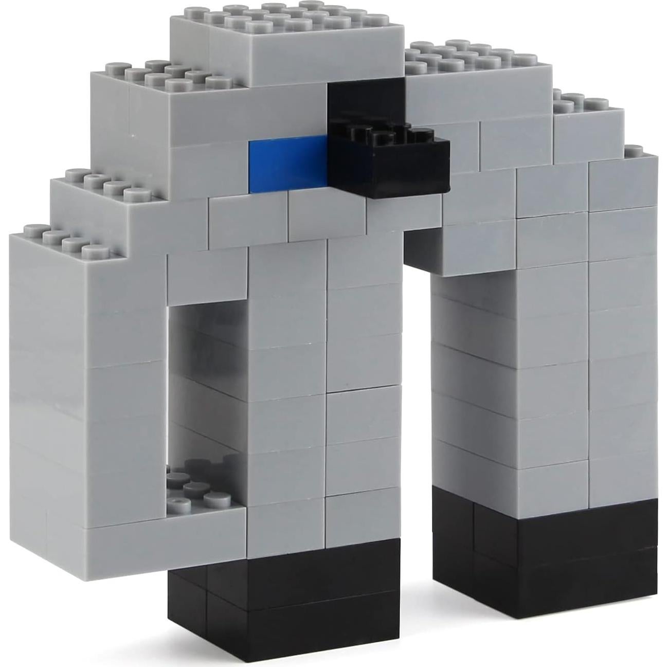 Bloques de Construcción Feleph 320 Piezas Gris Claro