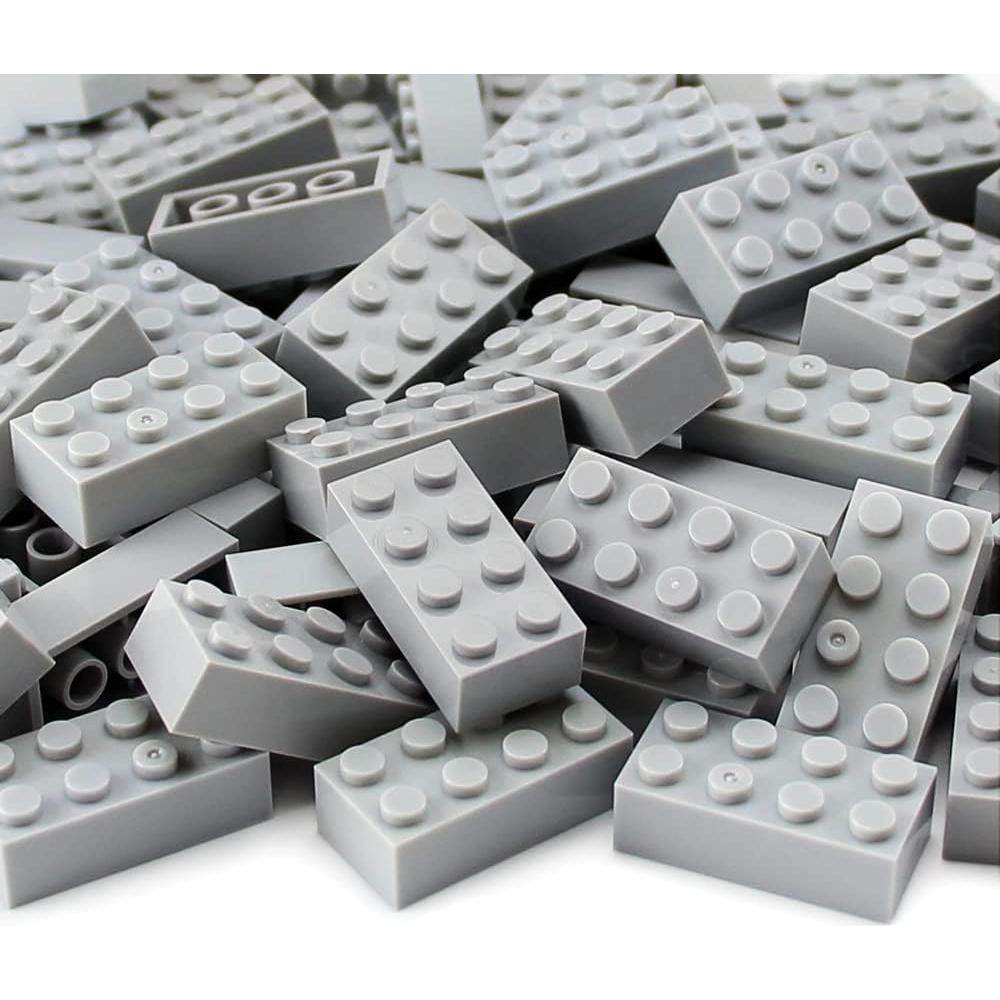 Bloques de Construcción Feleph 320 Piezas Gris Claro