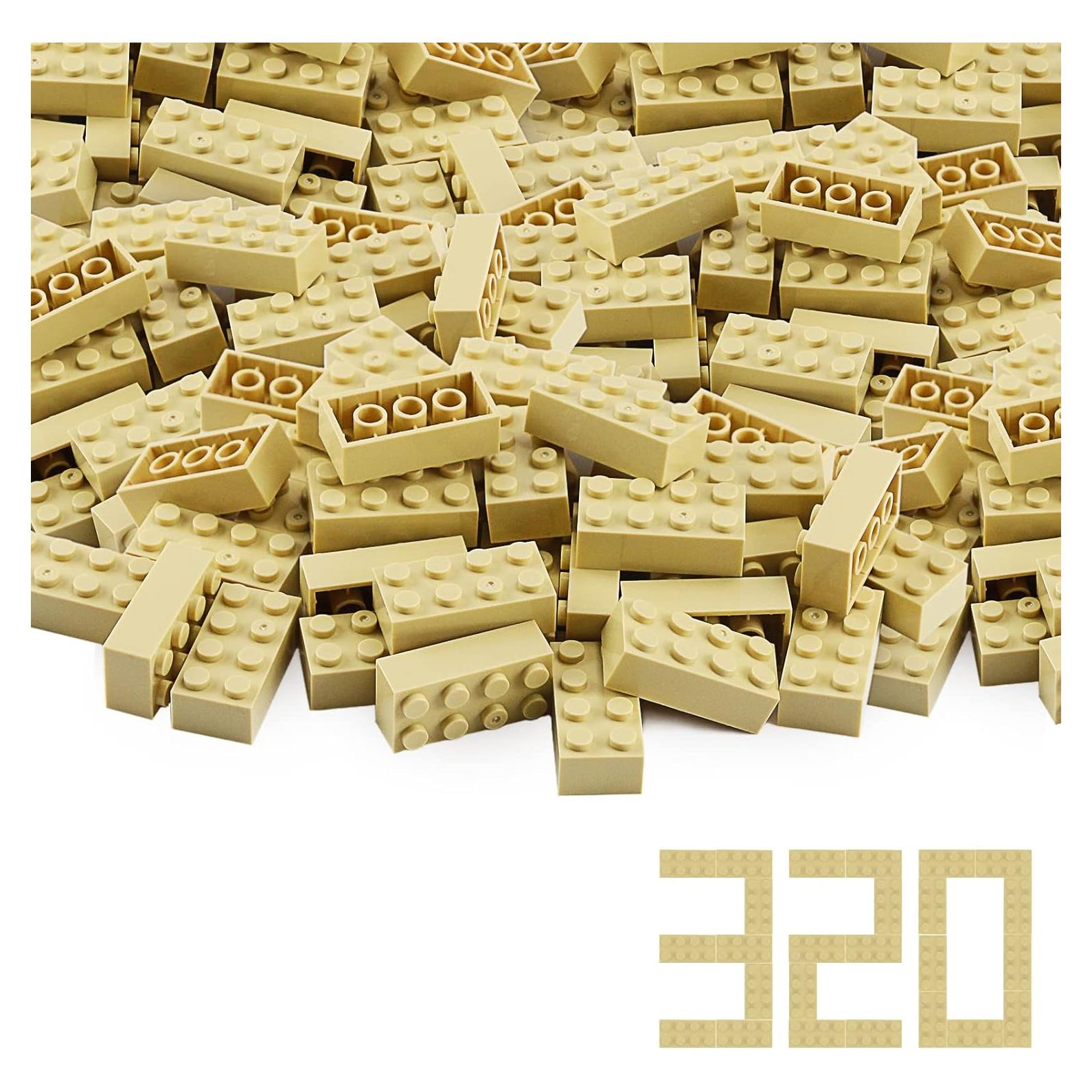 Ladrillos 2x4 Feleph Beige 320 Piezas Juego Creativo