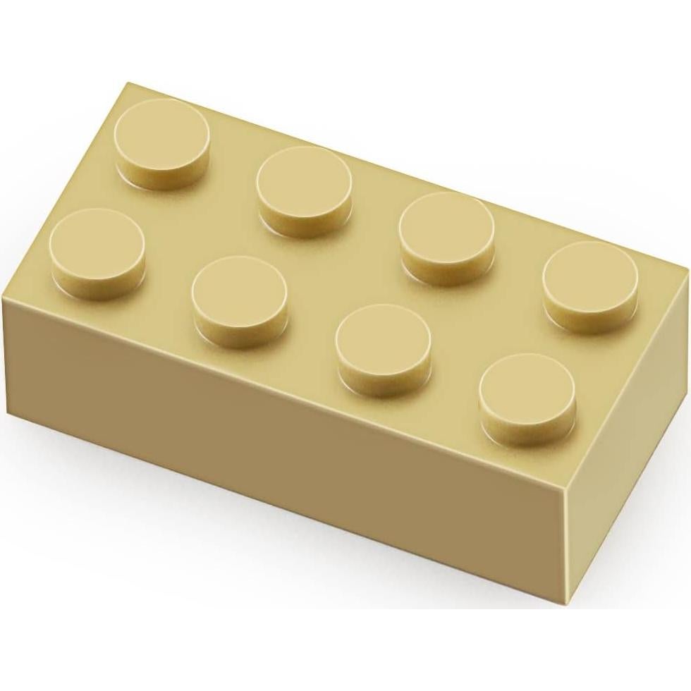 Ladrillos 2x4 Feleph Beige 320 Piezas Juego Creativo