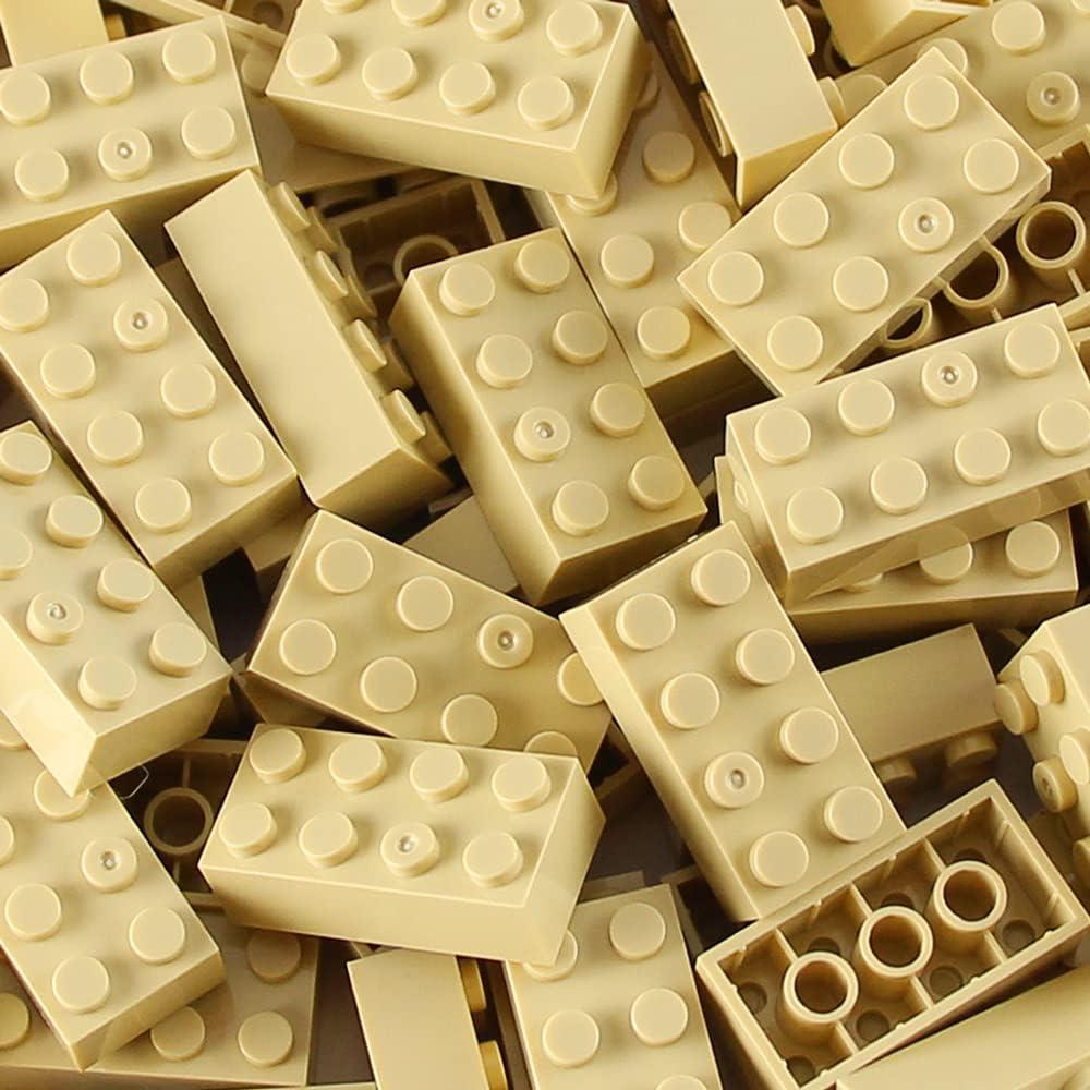 Ladrillos 2x4 Feleph Beige 320 Piezas Juego Creativo