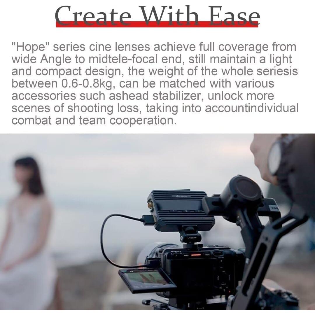 Lente de Cine 7artisans T2.1 50mm para Fuji X APS-C