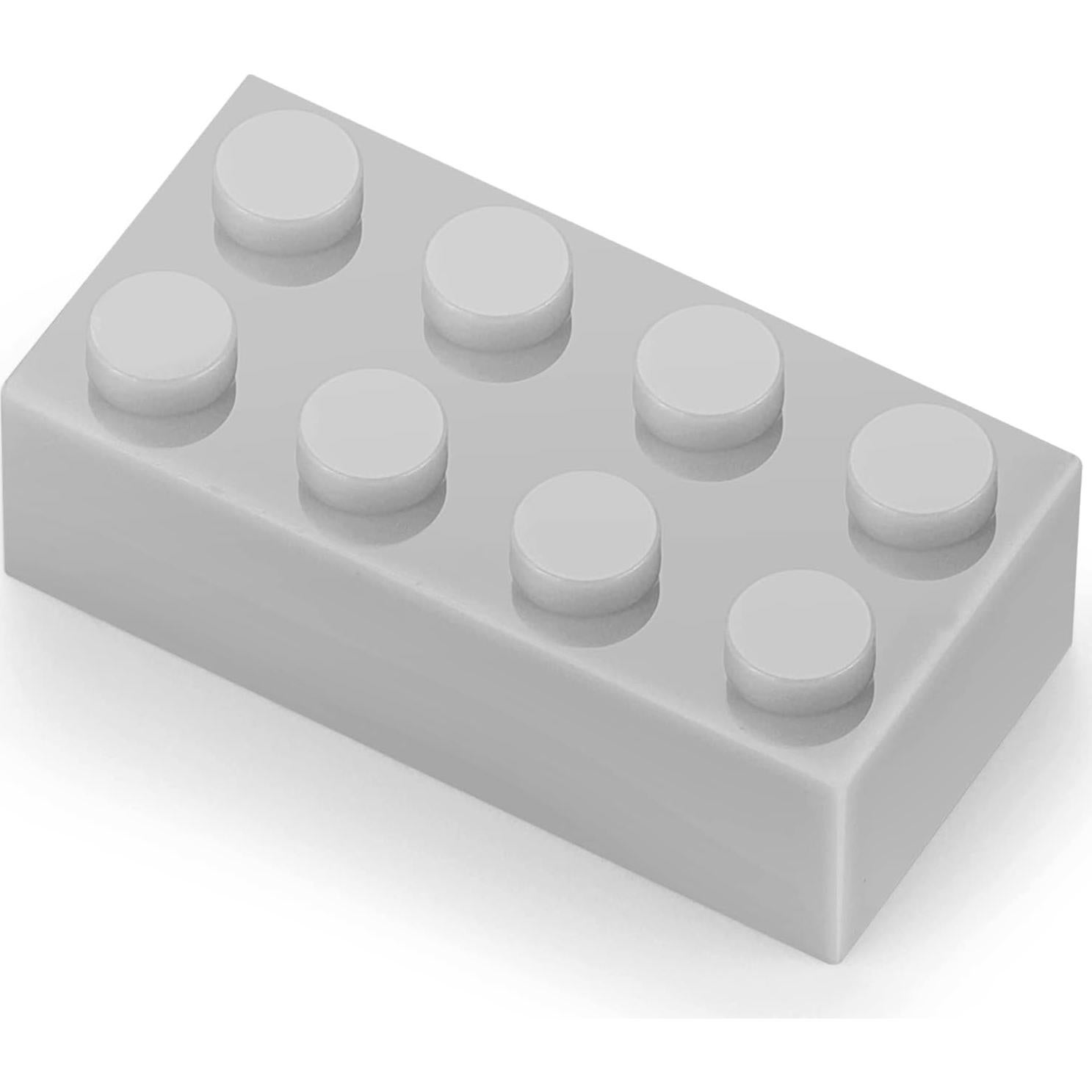 Ladrillos de Construcción Feleph 100pcs 2x4 Gris Claro