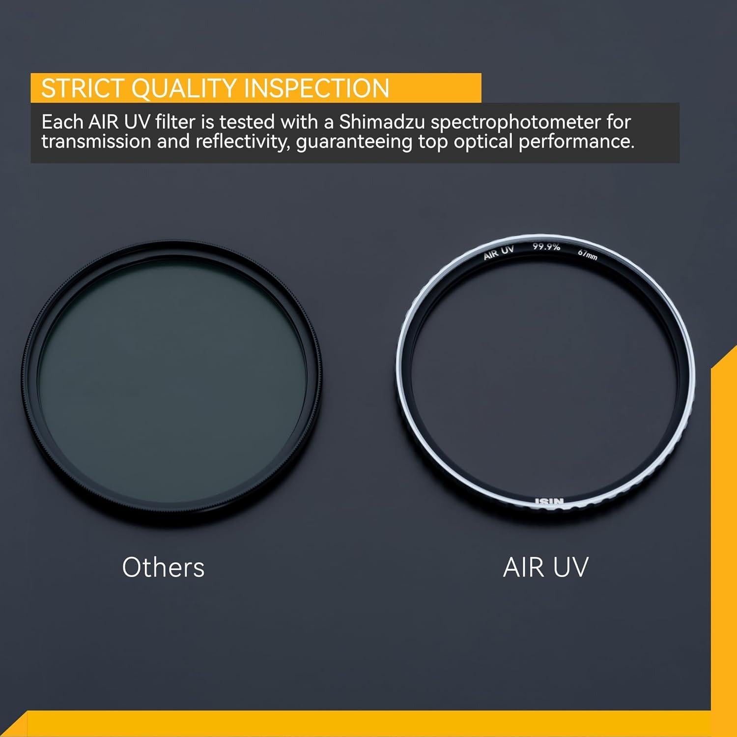 Filtro UV Air NiSi 82mm - 99.9% Transmisión, Resistente a Rayones