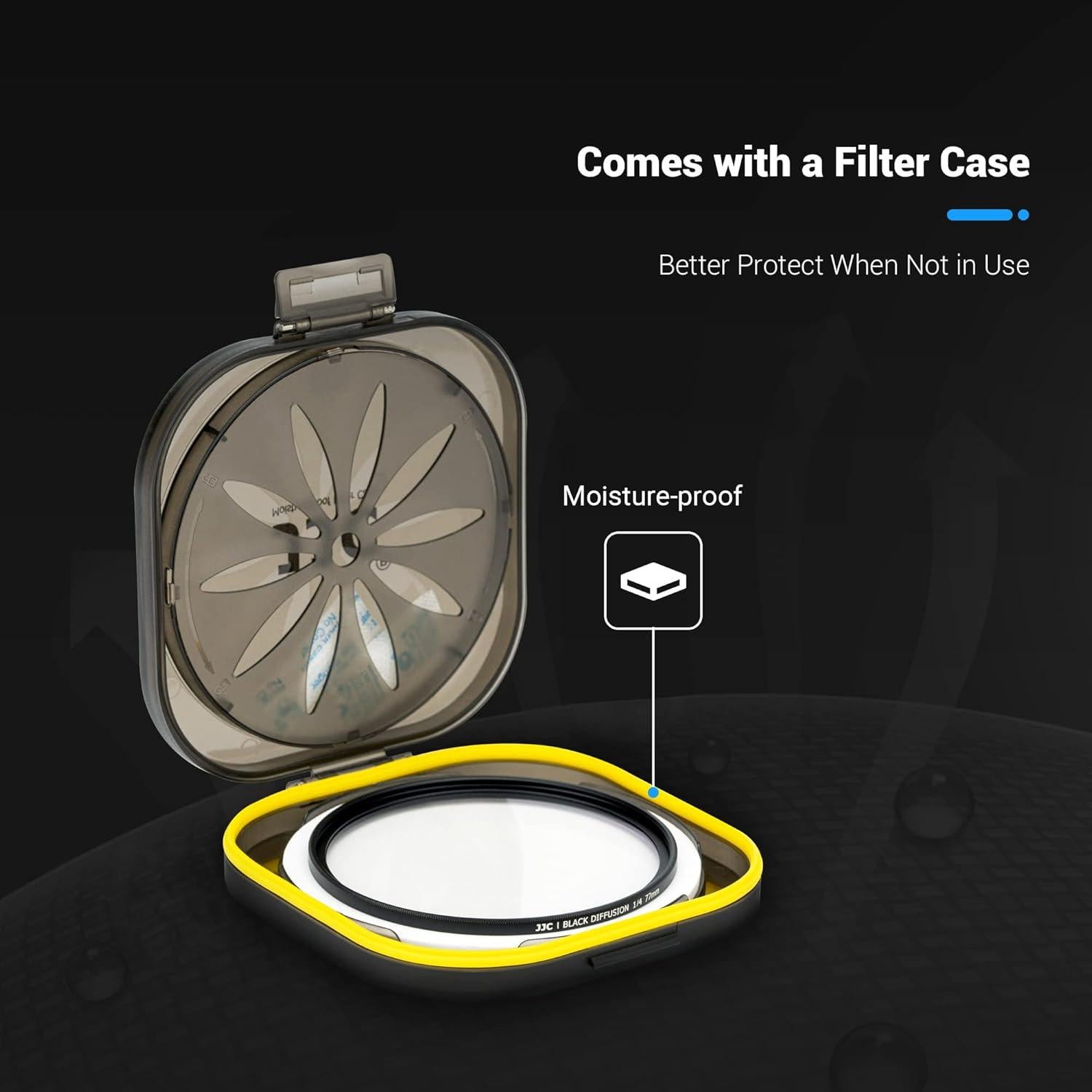 Filtro de Difusión Negra 1/4 JJC 52mm para Fotografía y Video